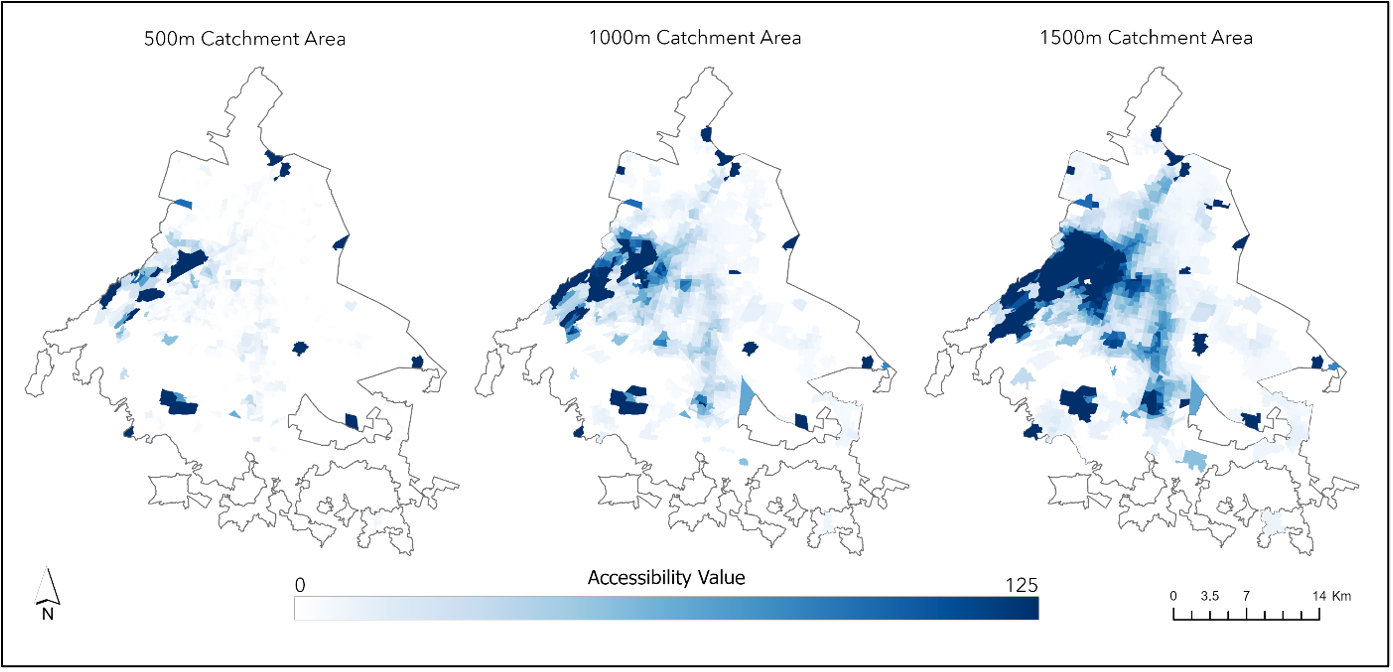 UGS accessibility using a non-enhanced, two-step floating catchment approach